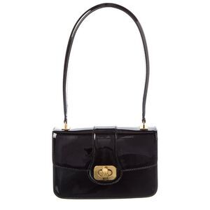 Celine Teen Josephine Patent Shoulder Bag, Black